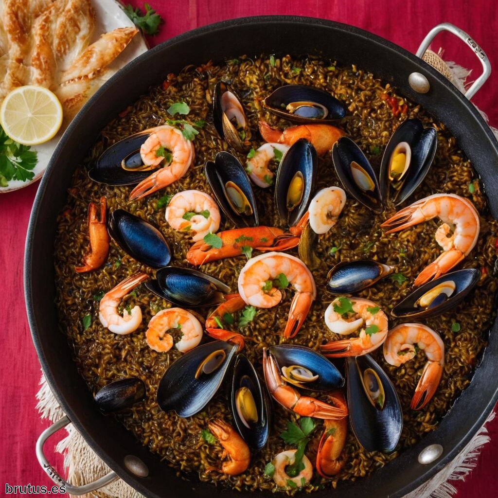 Receta de paella negra » Sabores del Mediterráneo